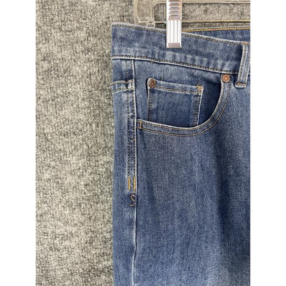 Soft Surroundings The Ultimate Denim Relaxed Straight Jeans size 14 Med wash - Picture 11 of 16